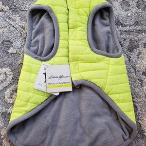 Eddie Bauer Dogs Reflective  Quilted Jacket Size L